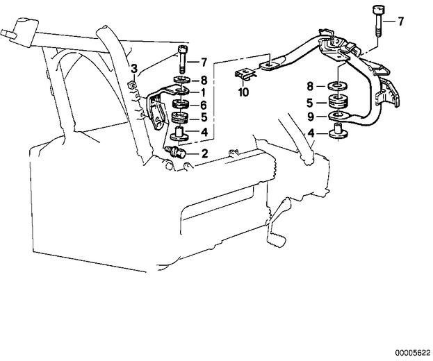 右のBMW本物のホルダー（46632308504）| 46632308504