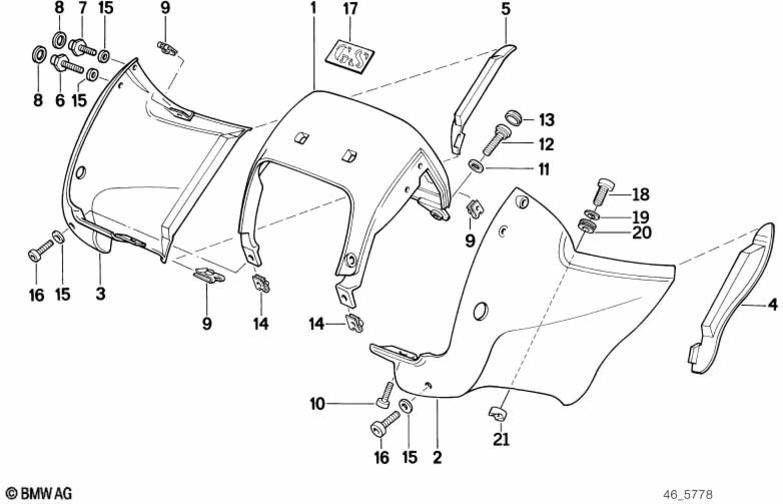 BMW本物の楽器キャリアプライミング（46632315087）| 46632315087