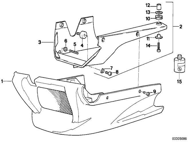 BMW本物のモータースポイラープライミング（46632315477）| 46632315477
