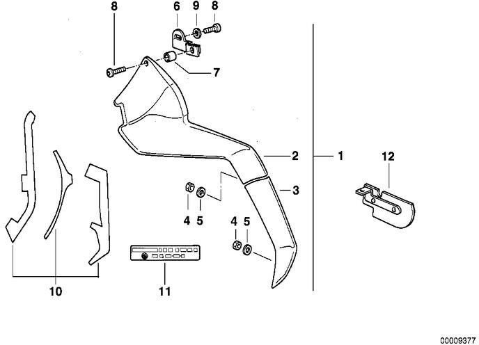 BMW左側の本物の足の保護（46634257617）| 46634257617