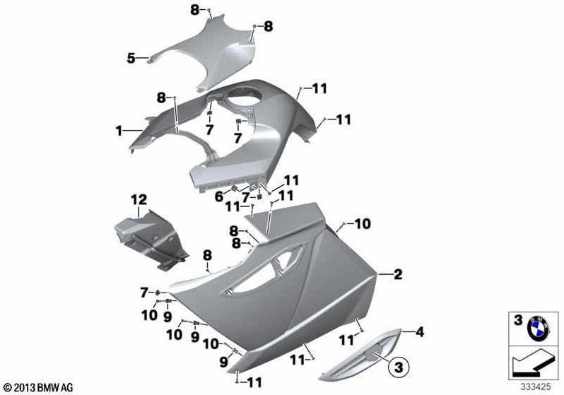 BMW左生の部分 /空白の本物のプラークラック（46637713069）| 46637713069