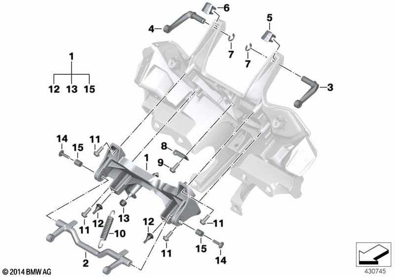 上記のBMW本物の調整レバー（46638382585）| 4663832585