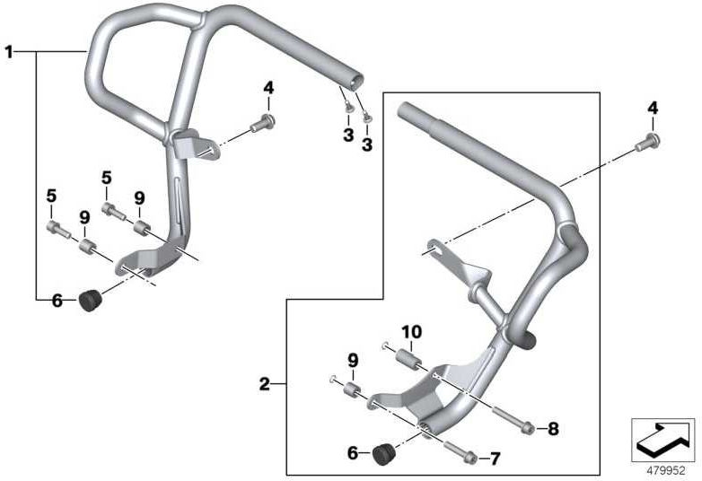 BMW左以下の本物の運動保護（46638388009）| 46638388009