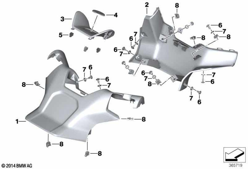 Primed（46638394680）上のBMW本物のハンドルバーカバー| 46638394680