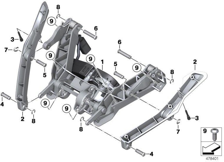 BMW本物のWindschild Holder Left（46638557437）| 46638557437