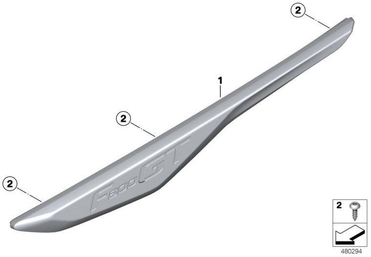 BMW左CRの本物のレタリング（46638560431）| 46638560431