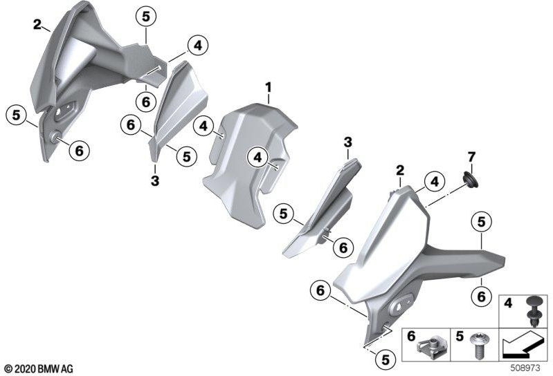 BMW左の本物のWindleit Wings（46638564653）| 46638564653