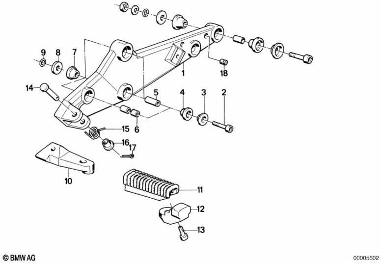 BMW本物のフットレスト右（46711451778）| 46711451778