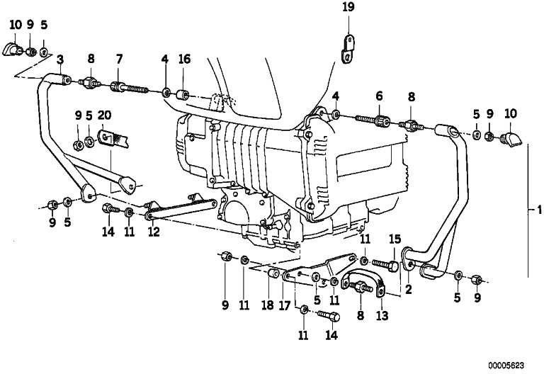 BMW本物のシリンダー保護ブラケット左SW K569（46712303185）| 46712303185