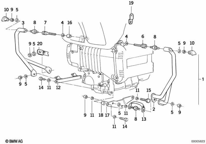 BMW左CRの本物のモーター保護イロ（46712315351）| 46712315351