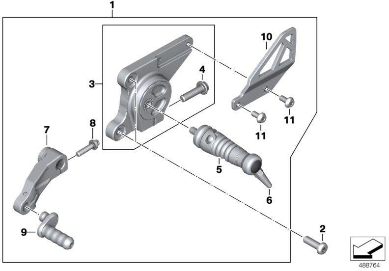 BMW本物のFussrstenanlage Left Club-Sport（46718396509）| 46718396509