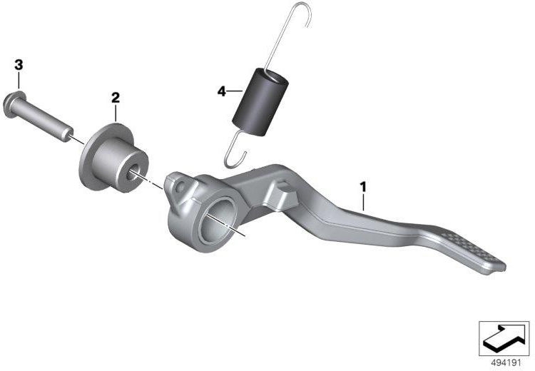 BMW本物のフットブレーキレバー（46718568710）| 46718568710