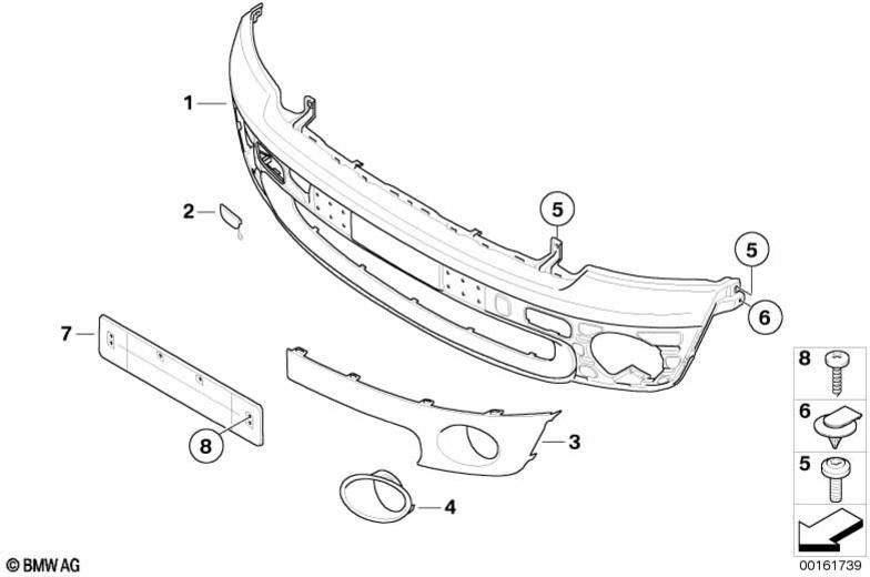 BMW本物のブレンドプライミング左（51112754001）| 51112754001
