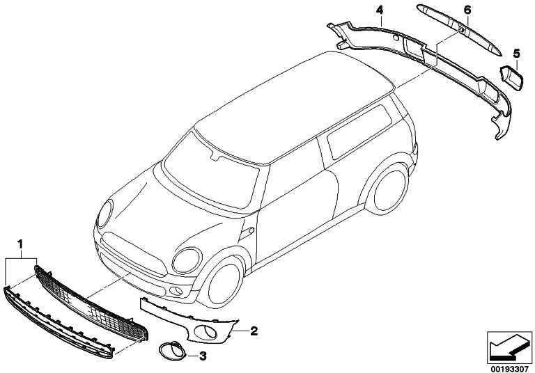 BMW本物のブレンドプライミング右（51112755688）| 51112755688