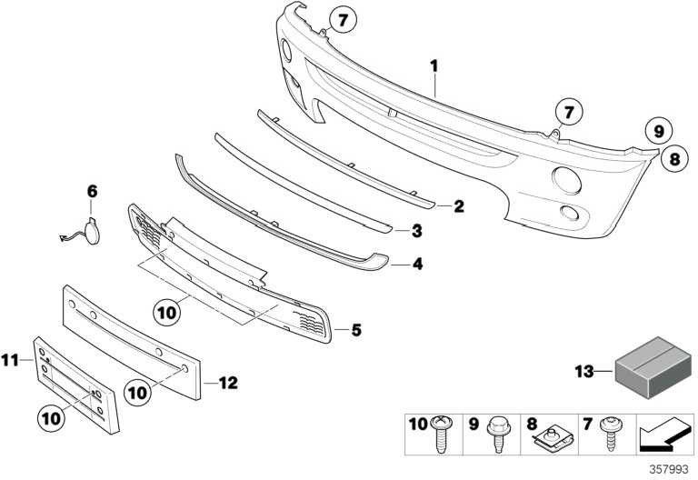 BMW純正Ziergitter Mini（51117068396）| 51117068396