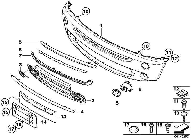 BMW本物のクラッディングブッシュ-Grapiners Primed Mini（51117127925）| 51117127925