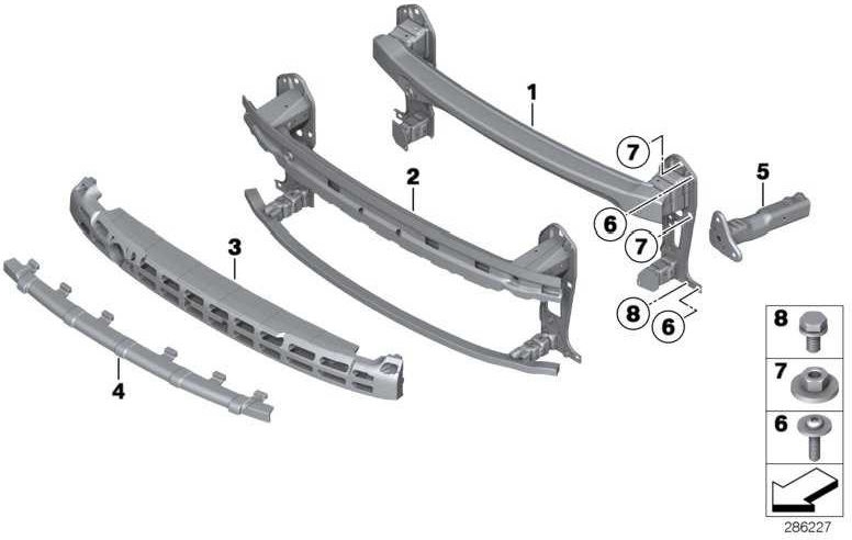 BMW本物のstossabsorber front fgs mini（5117255116）| 51117255116