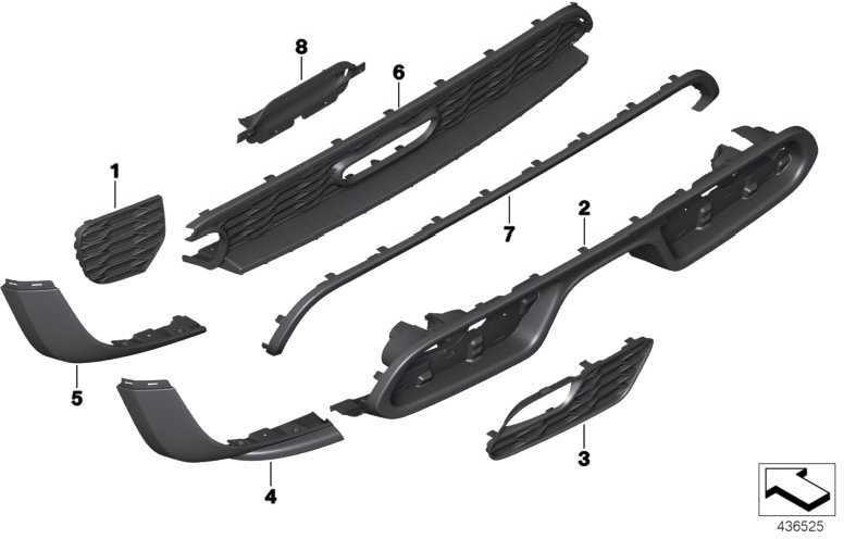 Moast Catcher Primed John Cooper W. Mini（51117382176）を使用したBMW本物51117382176