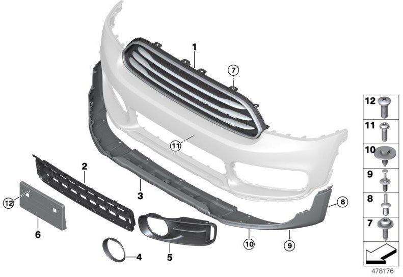 BMW左のオープンにある本物のブレンドbuglucht（51117390529）| 51117390529