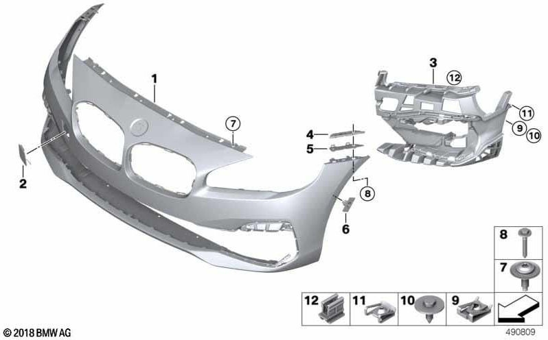 BMW本物のフラップスリムセックス（51117488391）| 51117488391