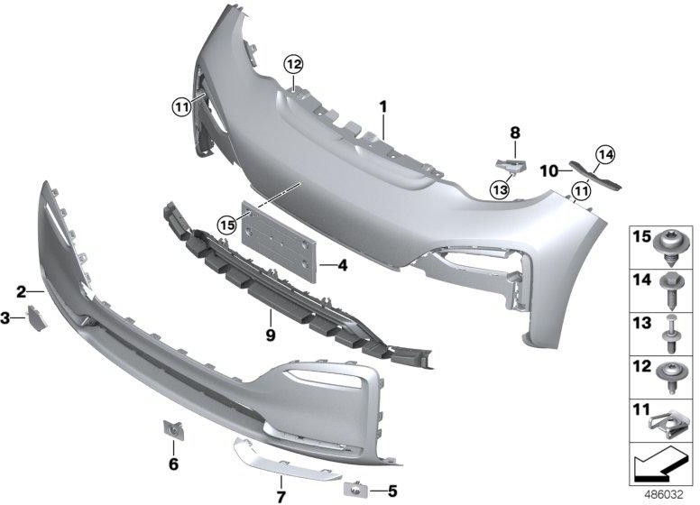 BMW本物のブレンドバムズフロントレフトブルー（5117491119）| 51117491119