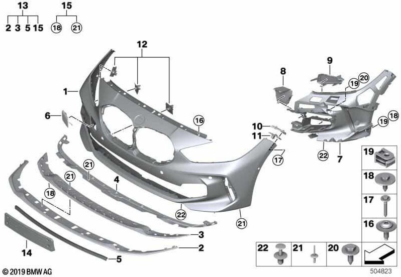 BMW本物の蓋ブレーキエアダクト右M（51118070944）| 51118070944