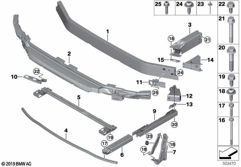 BMW MECE上の本物のStossabSorber（51118075907）| 51118075907