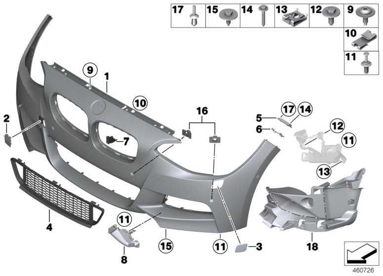 BMW純正セットPMAホルダーフロント/バックM 1シリーズ（51118079579）| 51118079579
