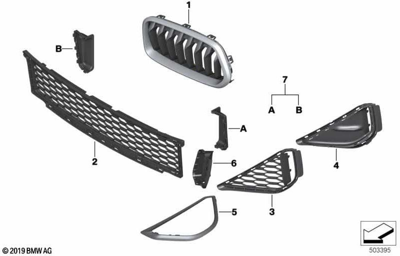BMW本物のデッキルrep.set blk ms​​p（51118090128）| 51118090128