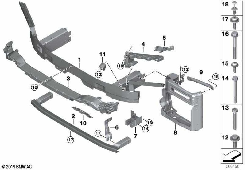 BMW本物のstossabsorberフロント左m（51118092747）| 51118092747