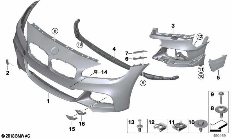 BMW本物のフラップ牽引-M-（51118093310）| 51118093310