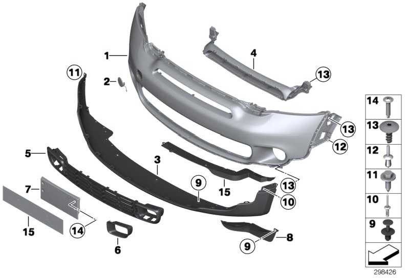 BMW純正カバーLowingPopes Primed Mini（51119806062）| 51119806062