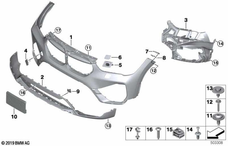 BMW本物のクラッドPDC/PMA/SRA（51119883247）| 51119883247