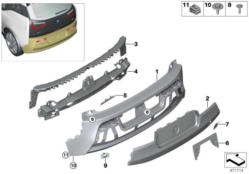 BMW本物のカバーが低いi3（51127381878）| 51127381878