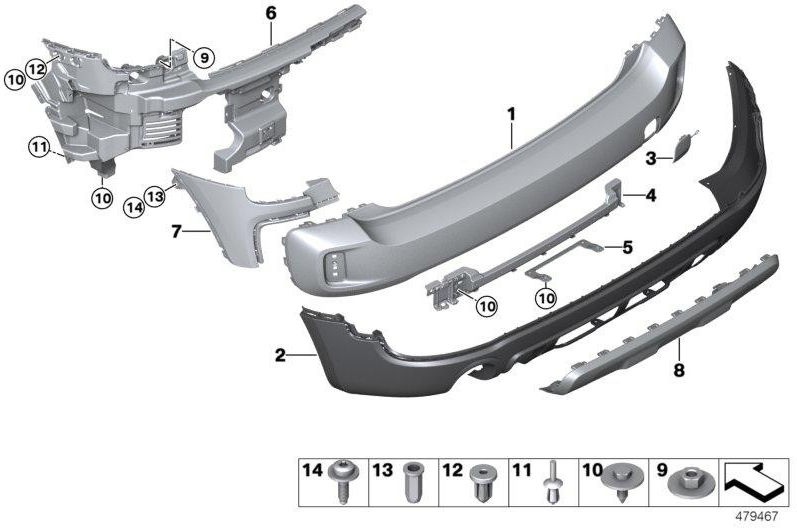 BMW本物のアパーチャアンダーライド保護All4（51127411083）| 51127411083