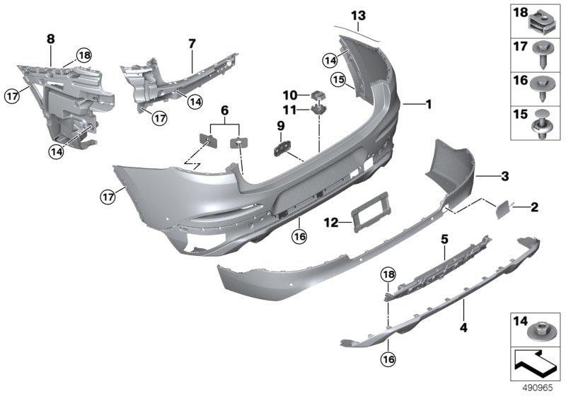 BMW下部の本物の硬化ラッシュキャッチャー（51127416024）| 51127416024