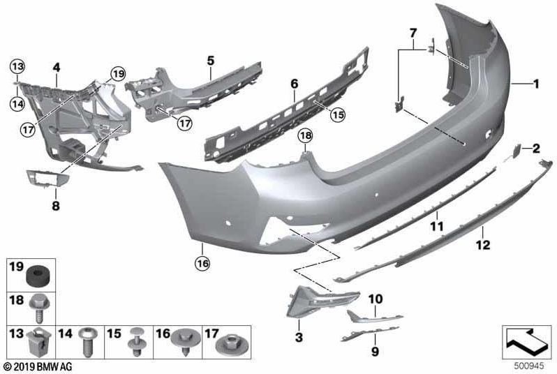 bmw本物のブレンド変装左NACAベース/spor（51127473075）| 51127473075
