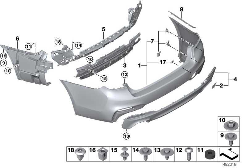 BMW本物のクラッディングバンプ-Catcher Primed -M-（51128073729）| 51128073729