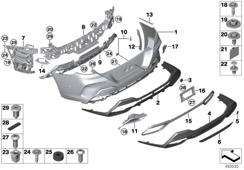 BMW本物のセット録音PDC/PMAセンサーリア-M-（51128081107）| 51128081107