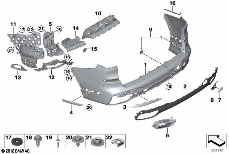 BMW本物のホルダーPDCサイド左m（51128081821）| 51128081821