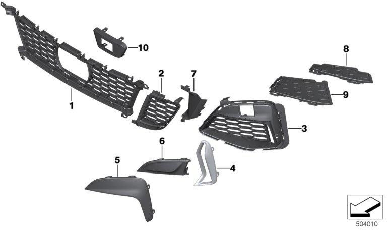 右側にPDC PDC（51128089210）を使用してBMW本物のブレンドジル| 51128089210