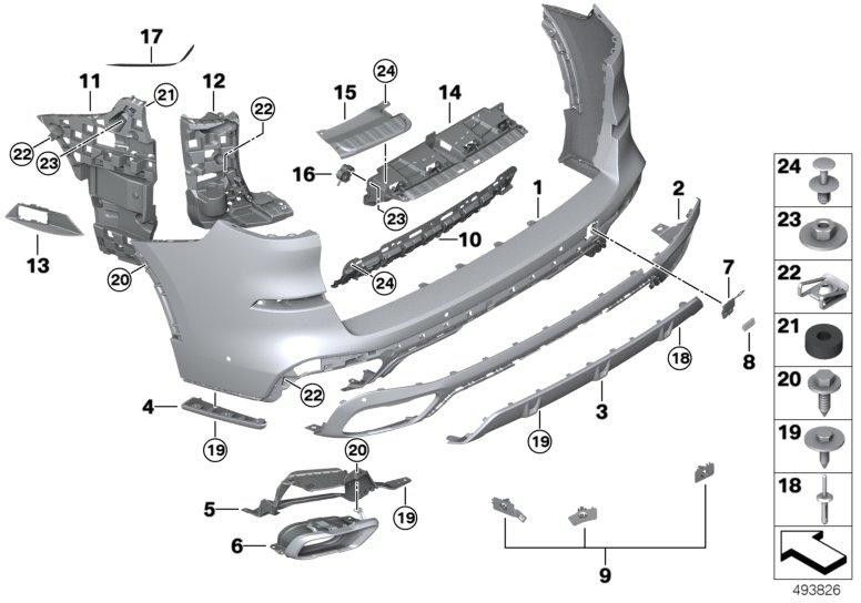 BMW本物の吸収剤左-M-（51128094411）| 51128094411