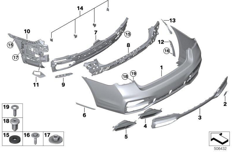 BMW右M（51128095840）| 51128095840