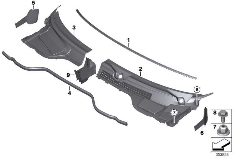 BMW純正Steg Right Mini（51132756405）| 51132756405