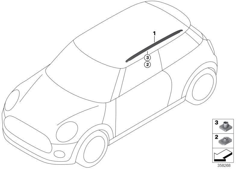 BMW純正ダックレリング左（51137331931）| 51137331931