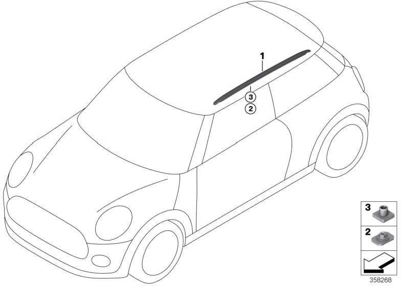 BMW純正表面ルーフレールミニ（51137336867）| 51137336867