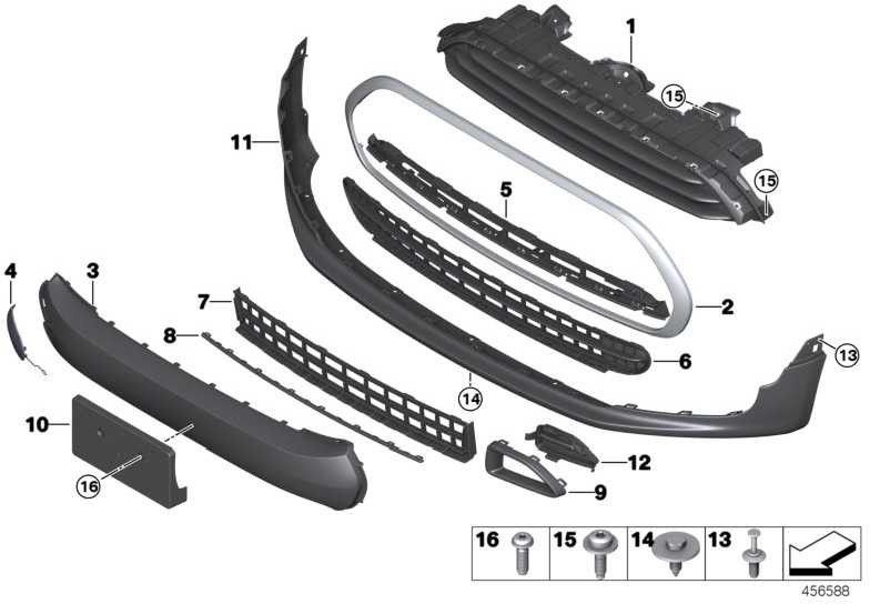 BMW純正フレームZiergitter（51137351369）| 51137351369