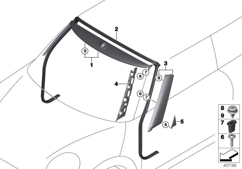 右側のBMW純正開口部（51137356298）| 51137356298