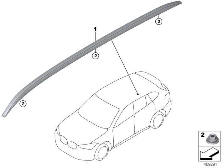 BMW左に充填された本物のダックレリングアルミニウム（51137356433）| 51137356433
