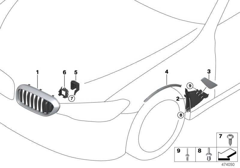 BMW本物のZiergitterフロントリンクベース（51137383519）| 51137383519